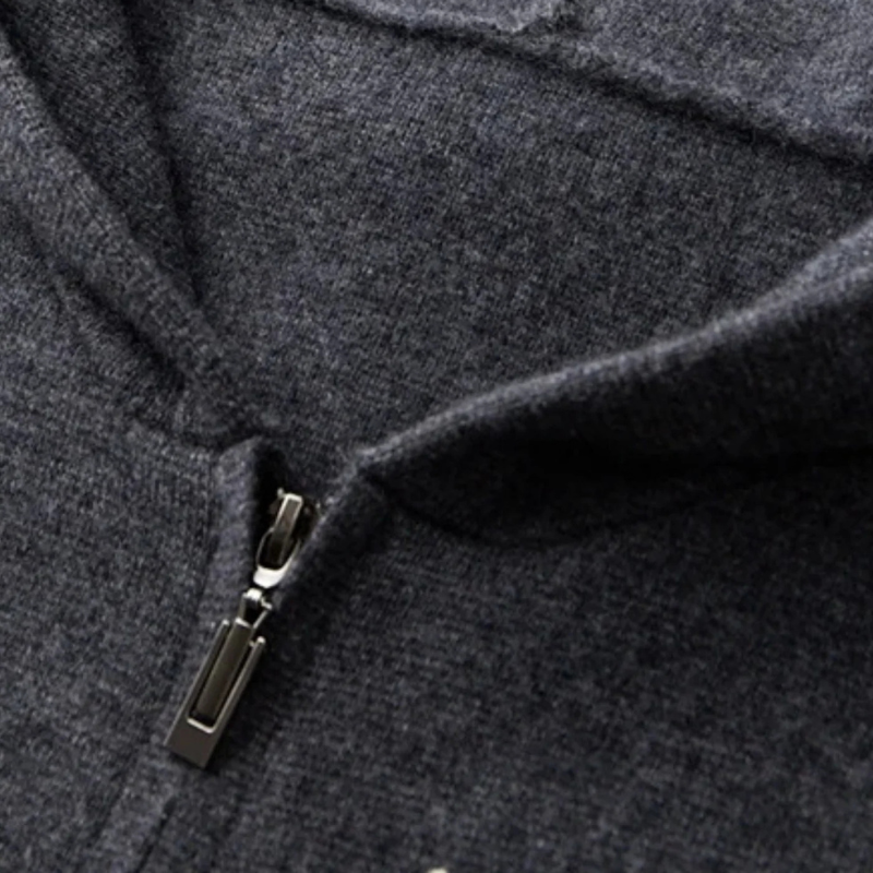 The Verona Cashmere Zip Hoodie