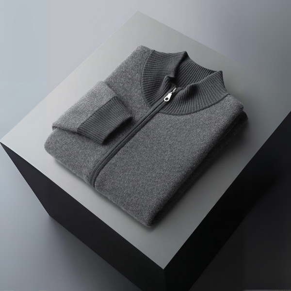 The Oslo Cashmere Zip Knit