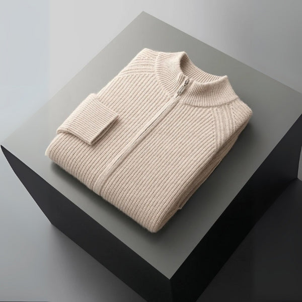 The Sorrento Cashmere Zip Knit