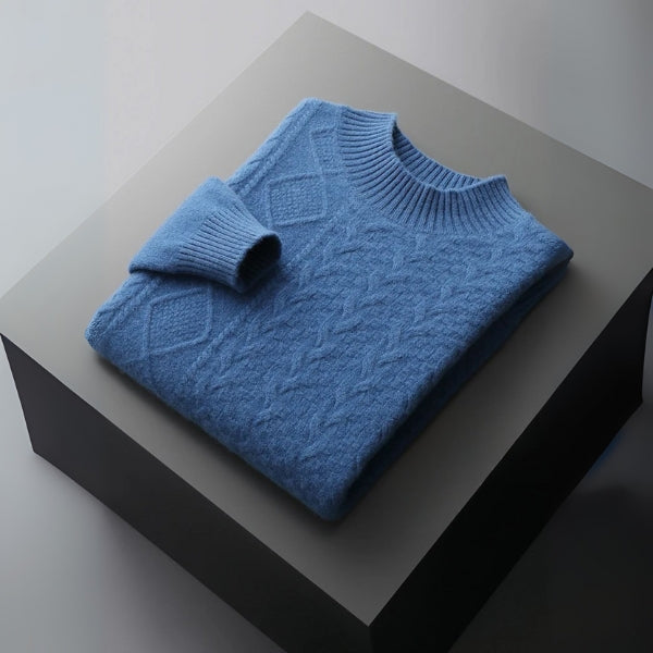 The Sorrento Merino Wool Cable Crew