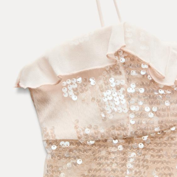 The Amalfi Crop Sequin Camisole