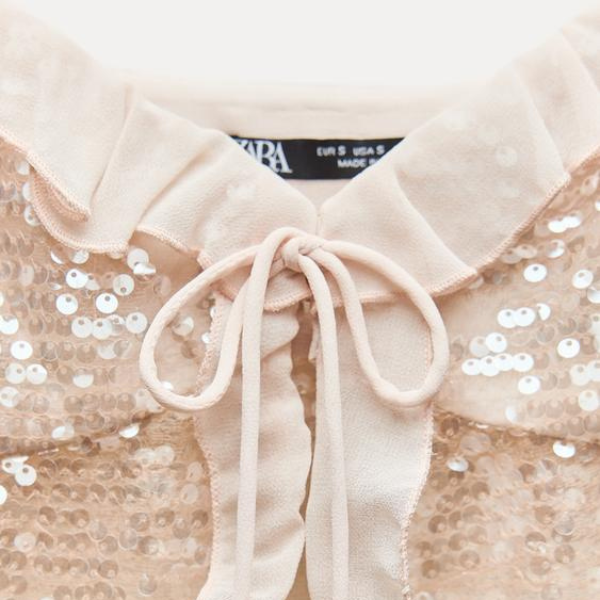 The Amalfi Crop Sequin Camisole