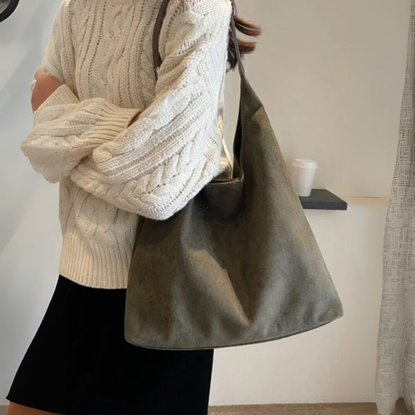 The Valencia Suede Hobo Bag