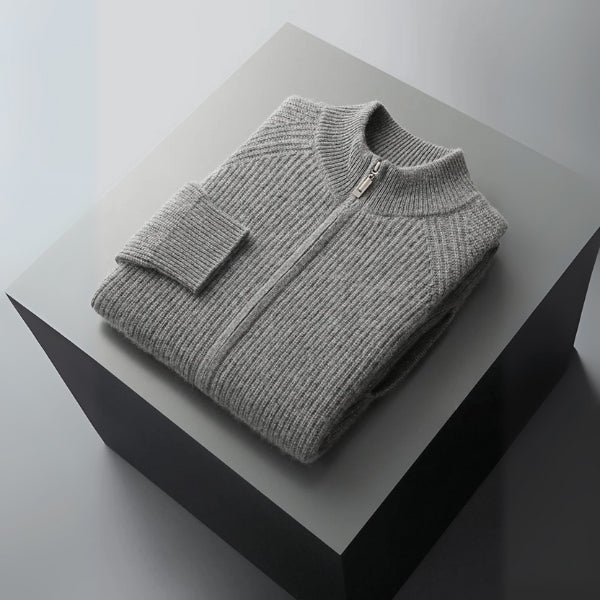 The Sorrento Cashmere Zip Knit