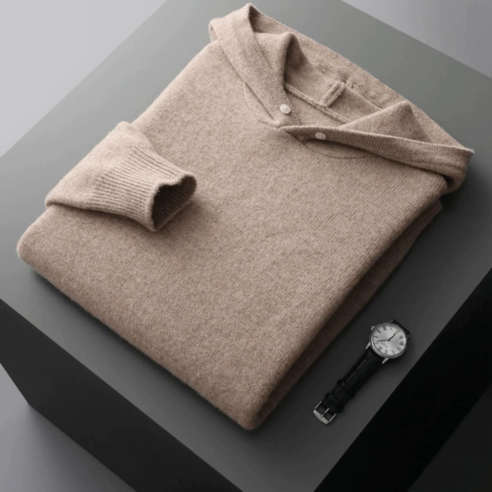 The Lucerne Merino Wool Pullover Hoodie