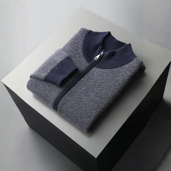 The Oslo Cashmere Zip Knit