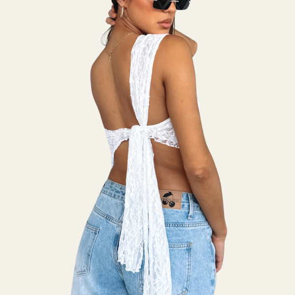 The Nice One-Shoulder Lace Top