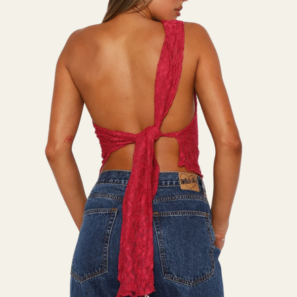 The Nice One-Shoulder Lace Top