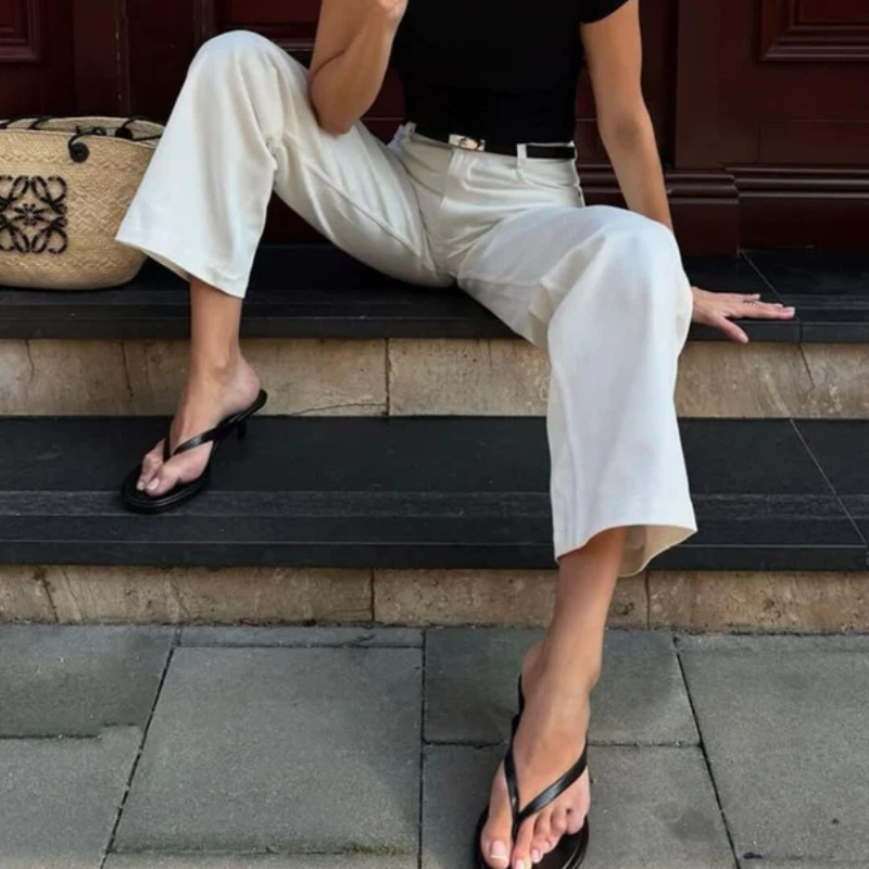 The Marseille Suede Kitten Sandal