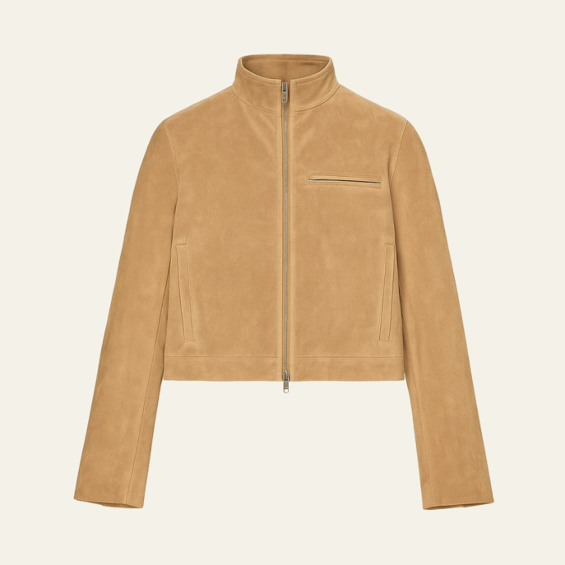 The Siena Suede Cropped Jacket