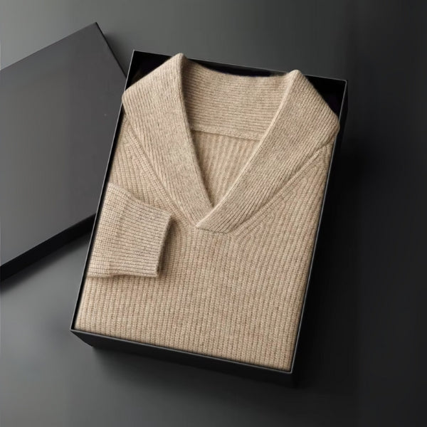 The Verona Cashmere V-Neck Sweater