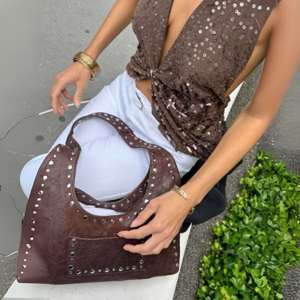 The Verona Studded Tote Bag