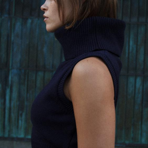 The Zurich Turtleneck Knit Vest