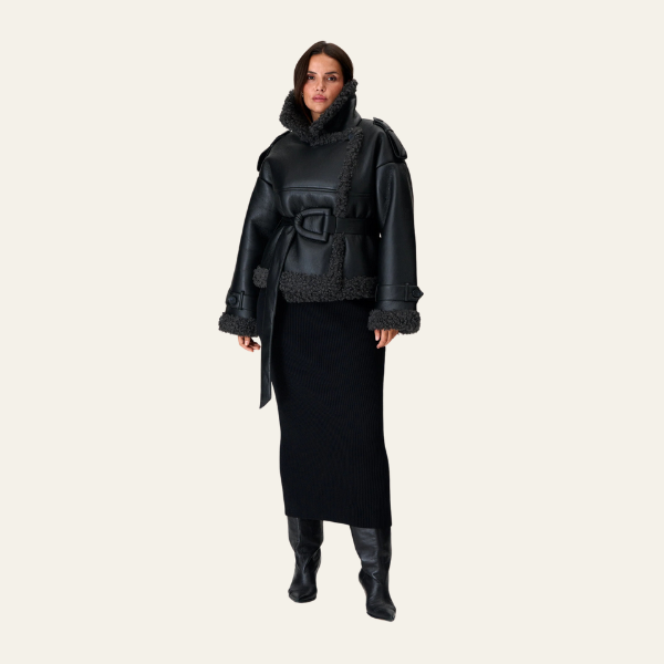 The Cortina Shearling Leather Aviator Jacket