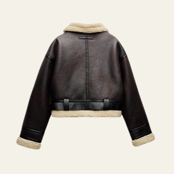 The Oslo Shearling Leather Aviator Jacket