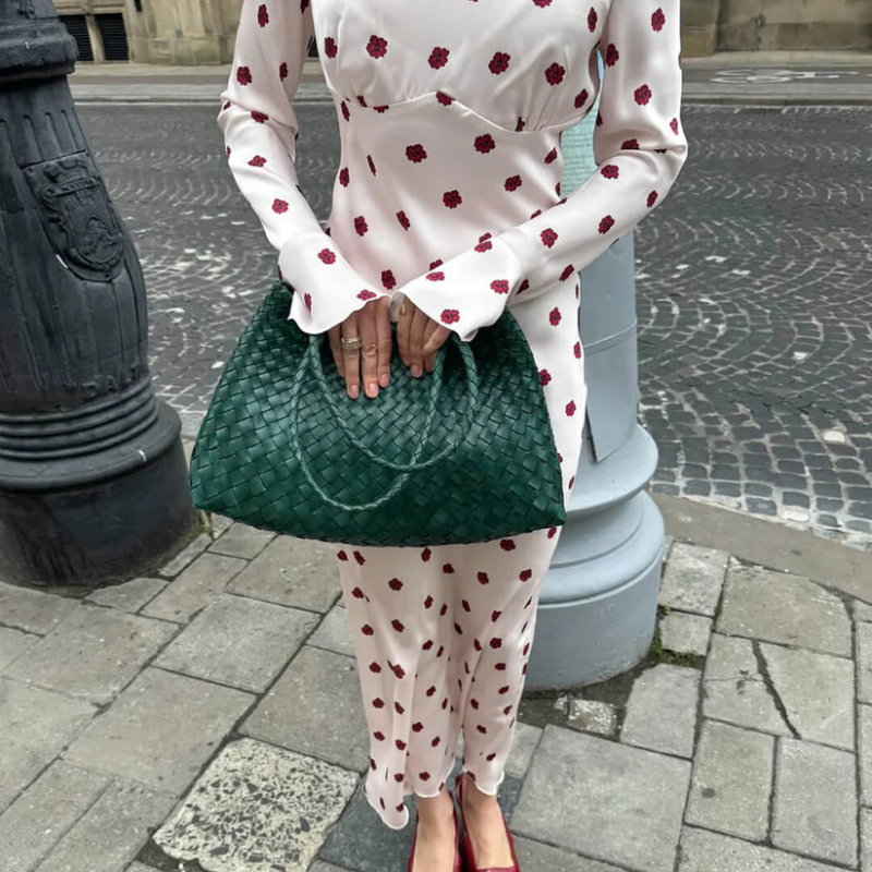 The Madeleine Woven Medium Tote