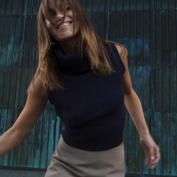 The Zurich Turtleneck Knit Vest