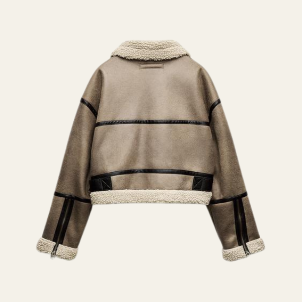 The Oslo Shearling Leather Aviator Jacket