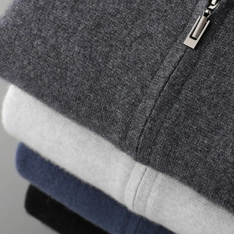 The Verona Cashmere Zip Hoodie