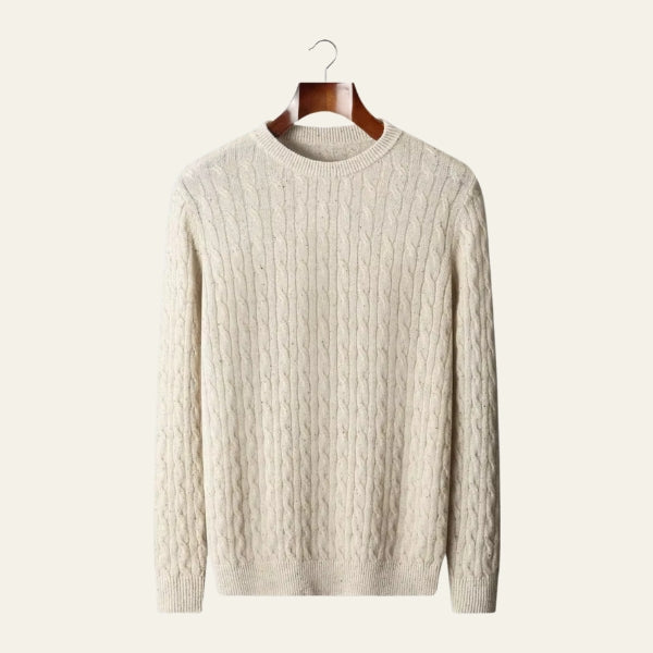 The Montreux Merino Wool Cable Sweater