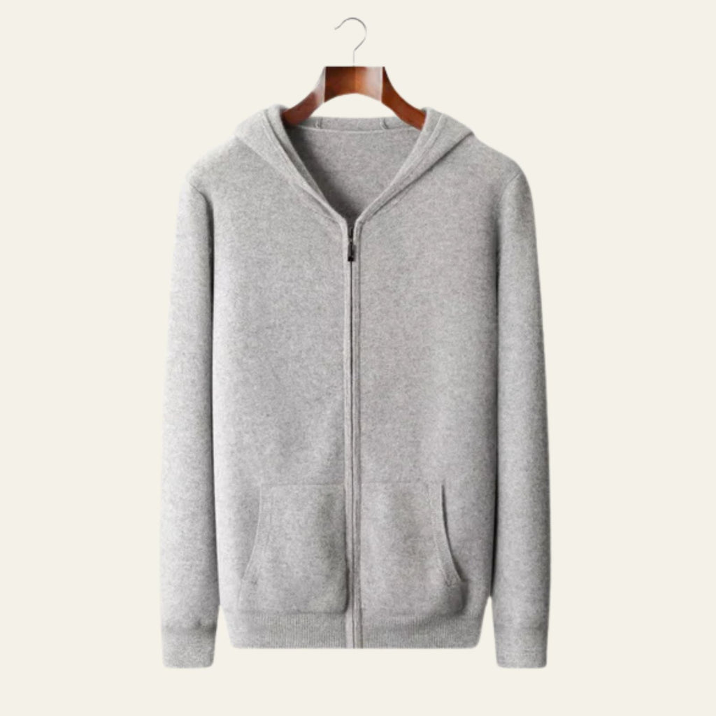 The Lucerne Merino Wool Zipper Hoodie
