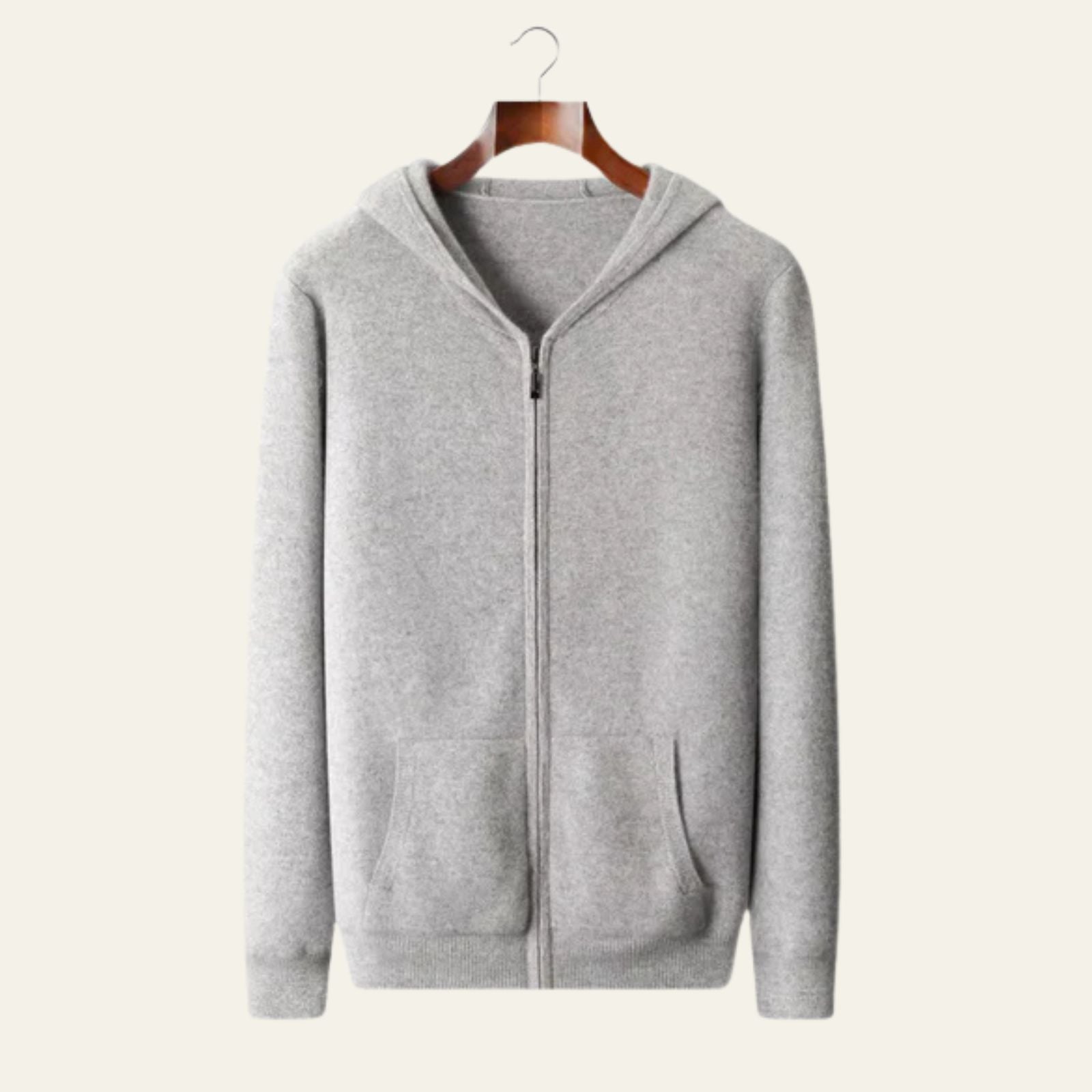 The Lucerne Merino Wool Zipper Hoodie