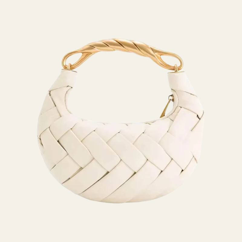 The Alexandra Woven Mini Hobo Bag