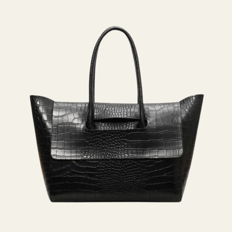 The Claudia Croc-Pattern Tote Bag