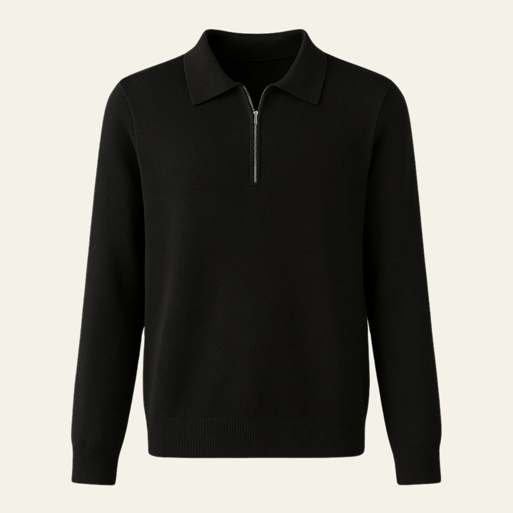 The Dubrovnik Knit Quarter Zip Polo