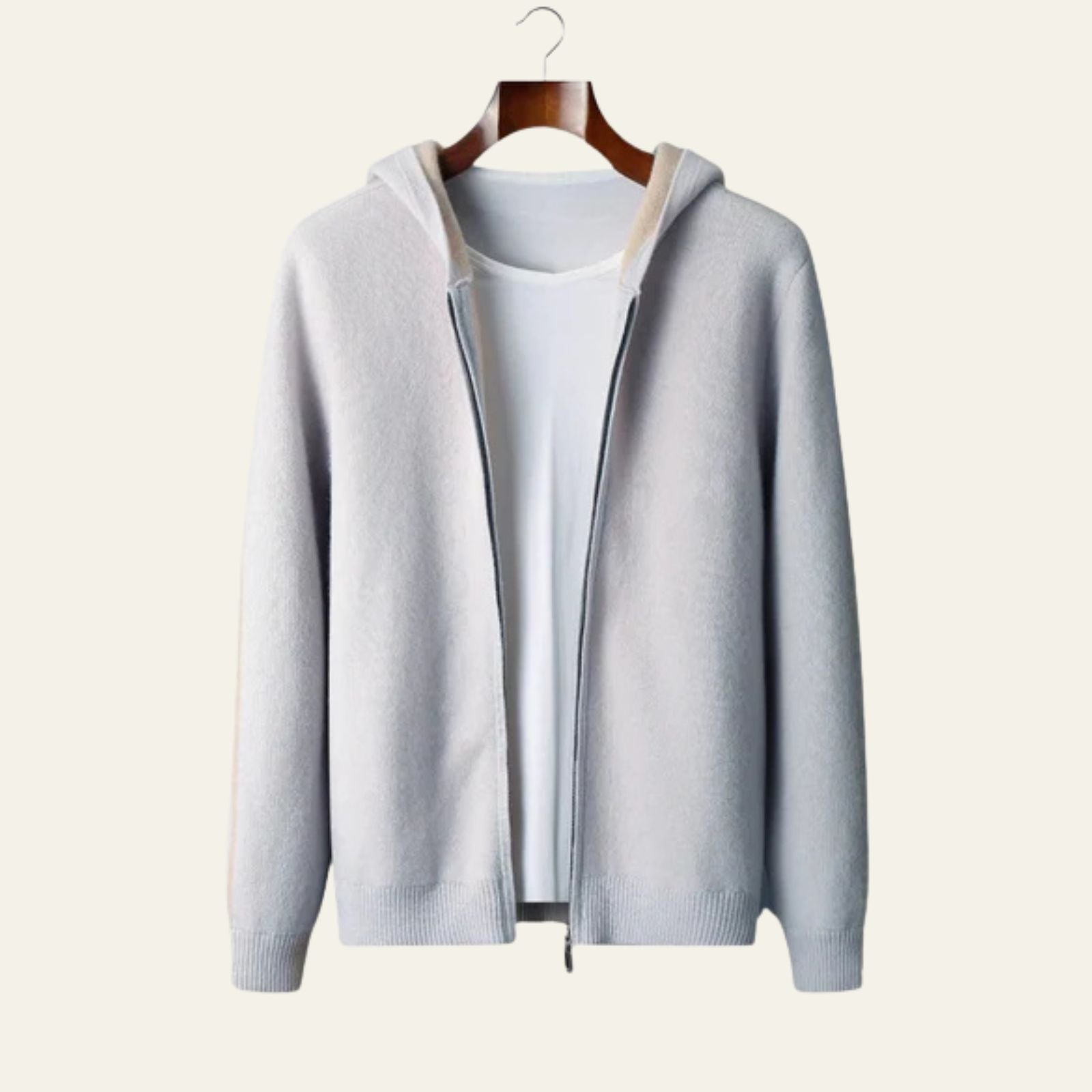 The Geneva Cashmere Zip Hoodie