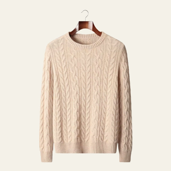 The Florence Merino Wool Cable Sweater