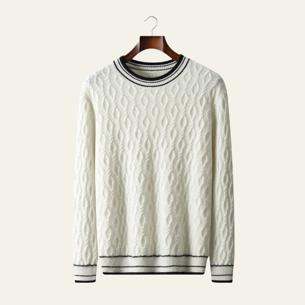 The Amalfi Merino Wool Cable Crew