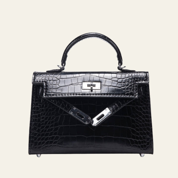 The Verona Croc-Embossed Handbag