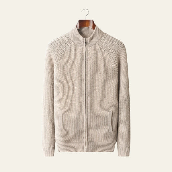 The Sorrento Cashmere Zip Knit