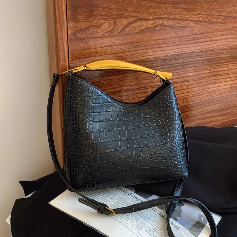 The Anya Croc-Embossed Handbag