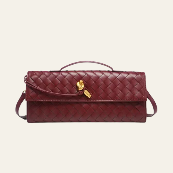 The Vienna Leather Woven Clutch