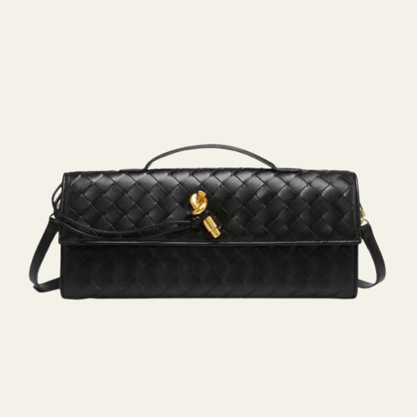 The Vienna Leather Woven Clutch