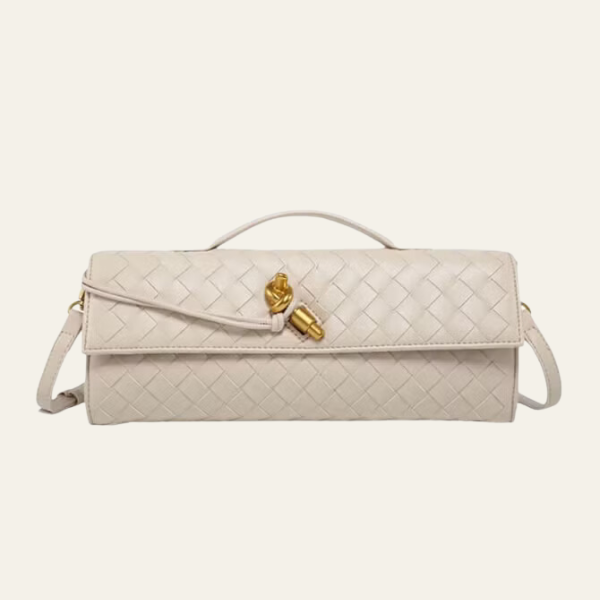 The Vienna Leather Woven Clutch