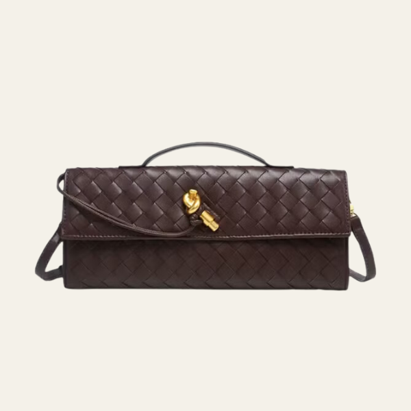 The Vienna Leather Woven Clutch