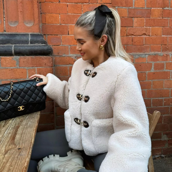 The Lucerne Shearling Toggle Jacket