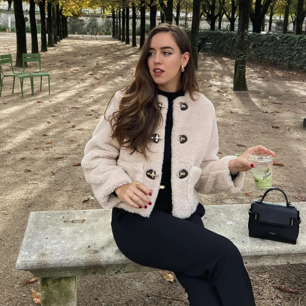 The Lucerne Shearling Toggle Jacket