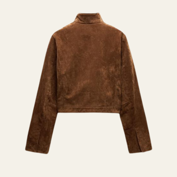 The Siena Cropped Suede Jacket