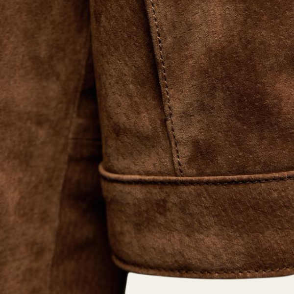 The Siena Cropped Suede Jacket