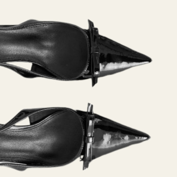 The Milan Patent Pointed-Toe Heel