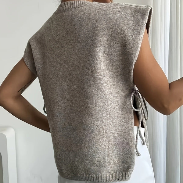 The Sorrento Side-Tie Knit Top