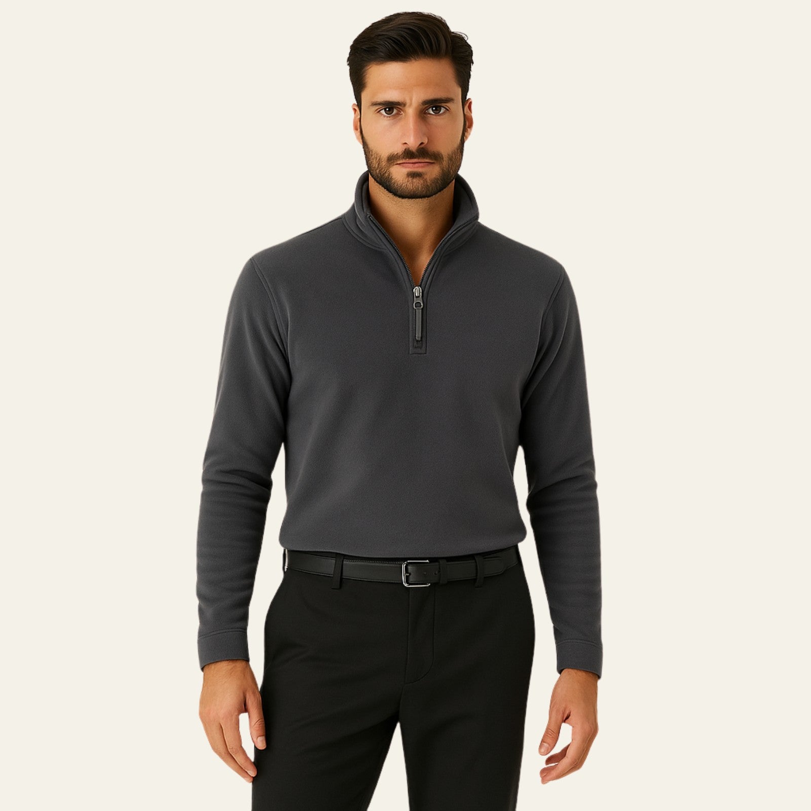 The Cannes Windbreaker Quarter Zip Sweater