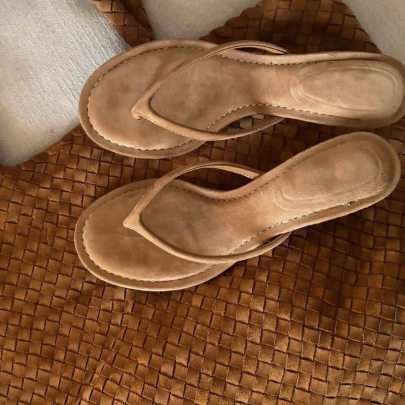 The Marseille Suede Kitten Sandal