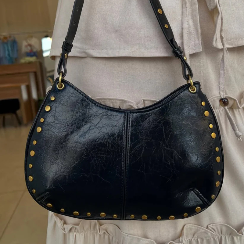 The Claudia Studded Shoulder Bag