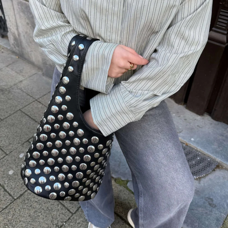 The Alexandra Woven Mini Hobo Bag