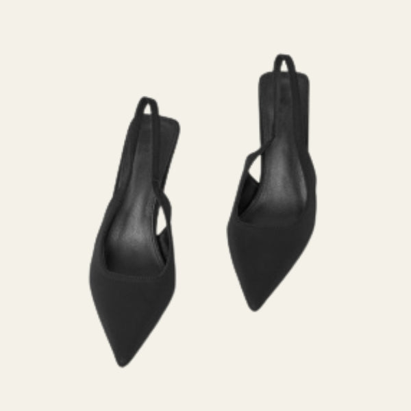 The Valencia Satin Slingback Heel